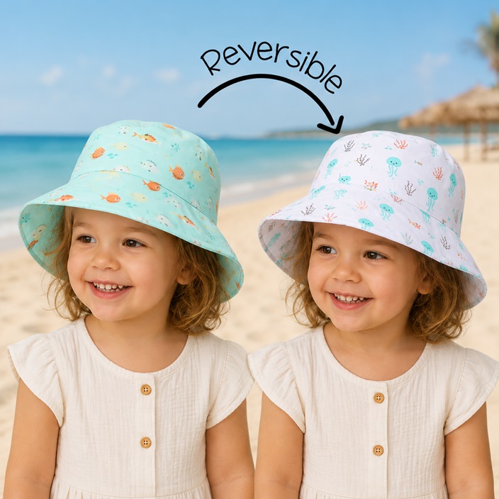 Reversable Sun Hat for Children - FlapJackKids