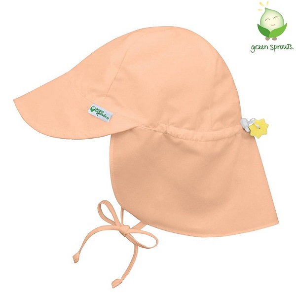 Sun cap for children Green Sprouts Coral