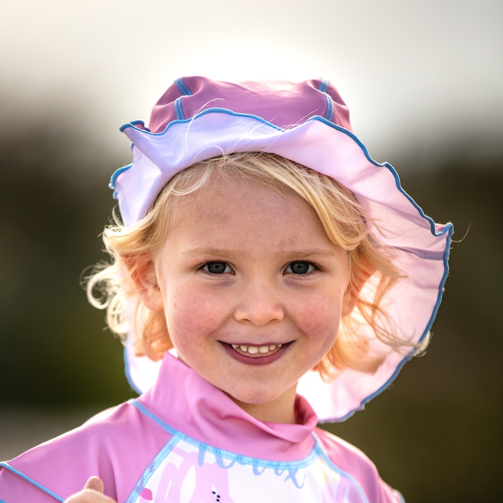 UV sun hat for kids Swimpy Pink