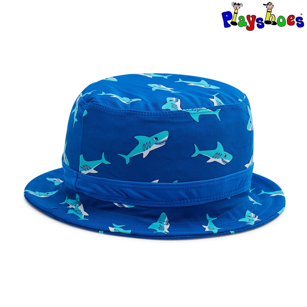 Kids' Brim Sun Hat - Playshoes Shark