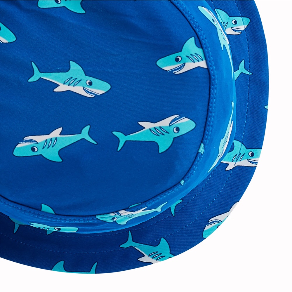 Kids' Brim Sun Hat - Playshoes Shark