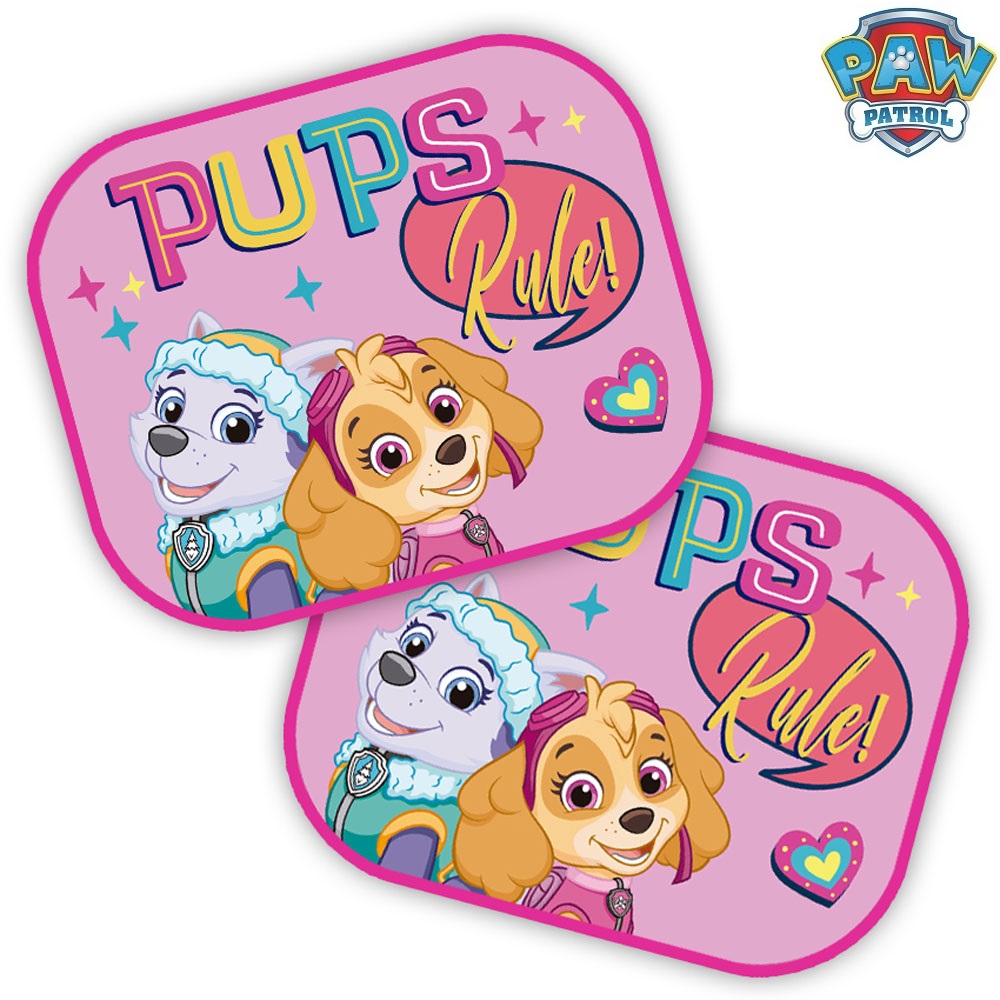 Car Sunshade Seven Paw Patrol Pink