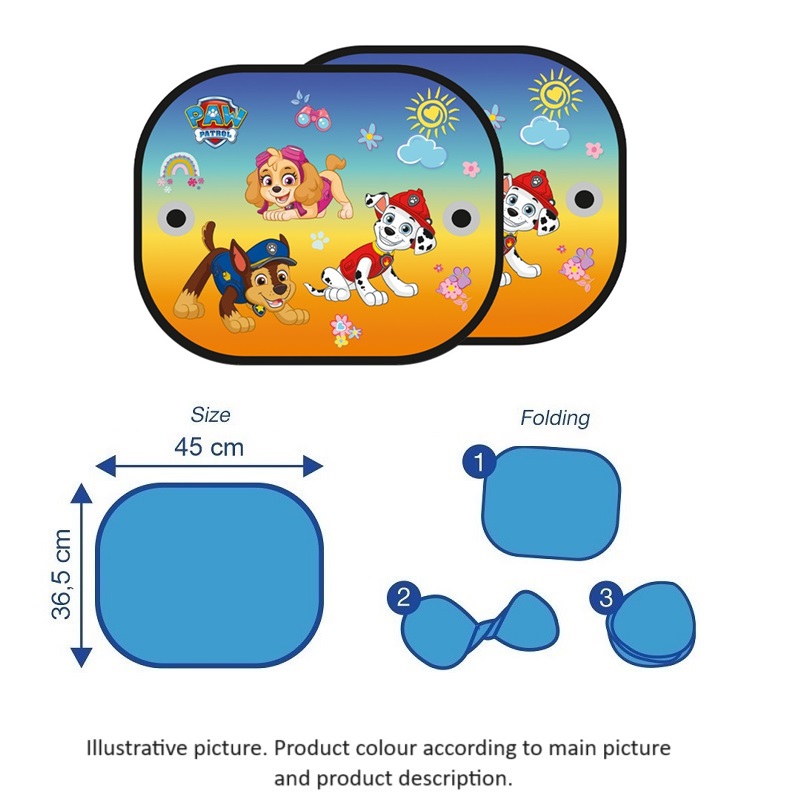 Car Sun Shade - Paw Patrol Yellow