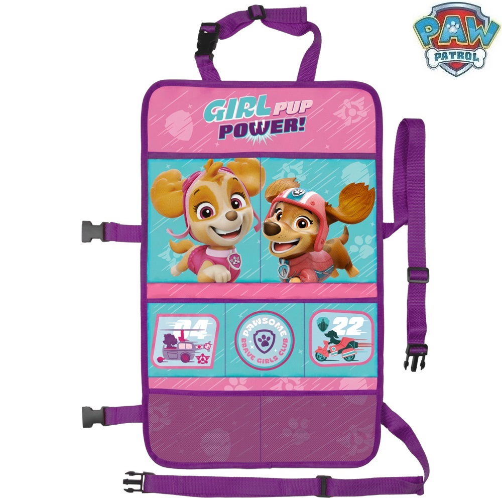 Car Backseat Organizer - Paw Patrol Girl Pup Power