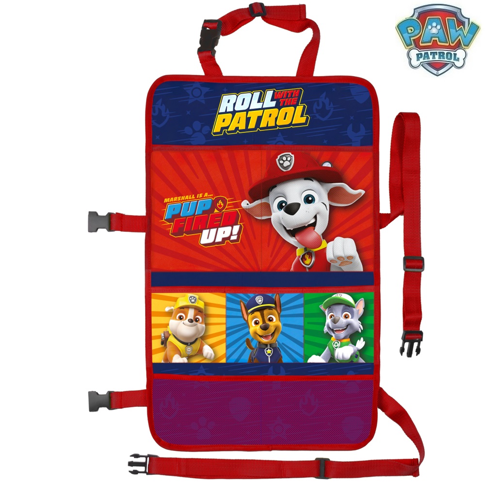 Car Backseat Organizer - Paw Patrol Roll With Me