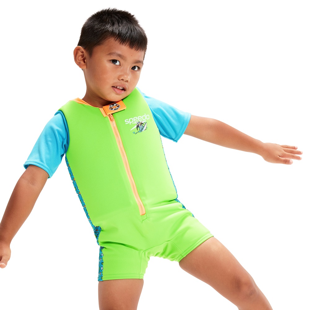 Float suit for kids Speedo Fluro Green