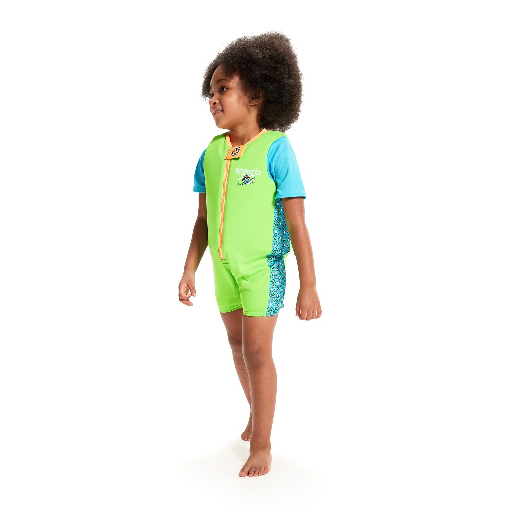 Float suit for kids Speedo Fluro Green