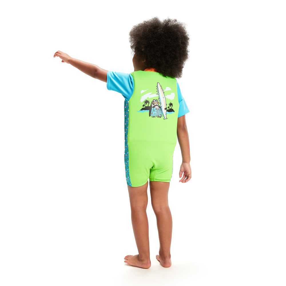 Float suit for kids Speedo Fluro Green