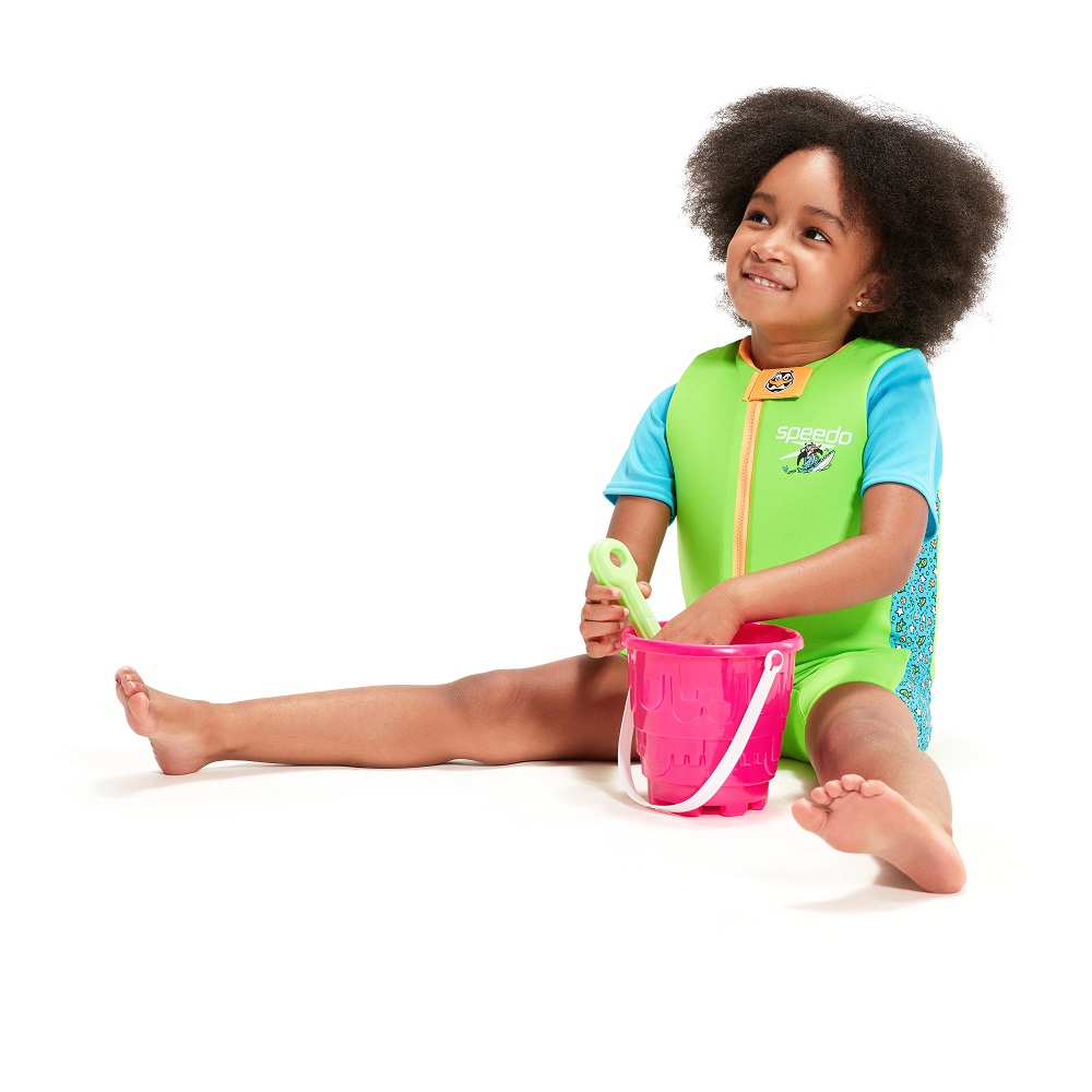 Float suit for kids Speedo Fluro Green