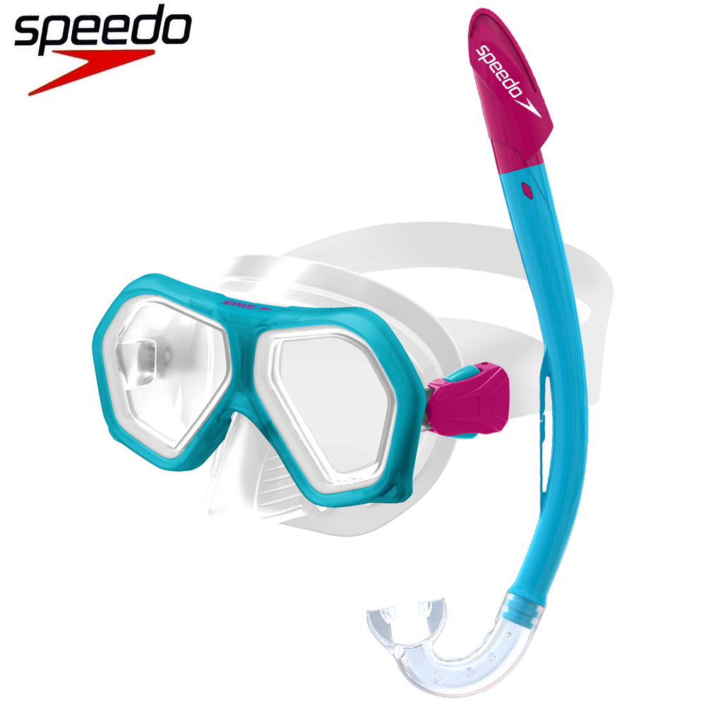 Kids snorkling set Speedo Junior Pink and Blue