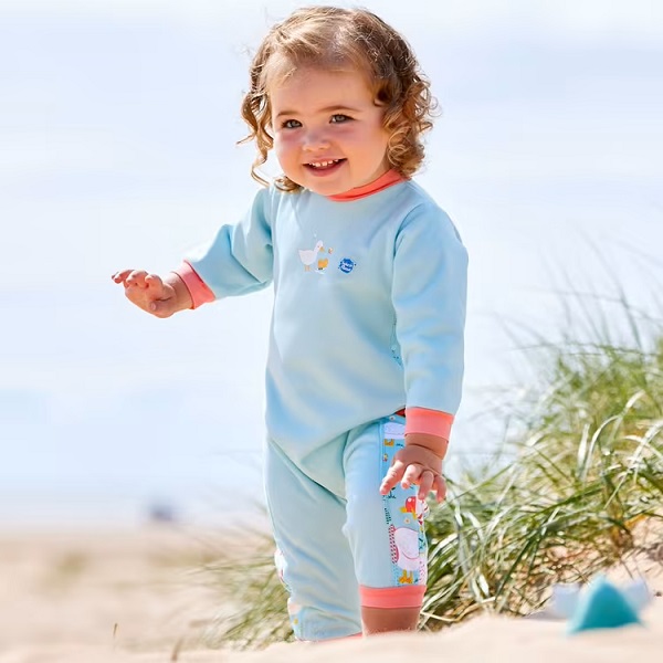 Lined wetsuit for kids and babies SplashAbout Warm In One Little Ducks