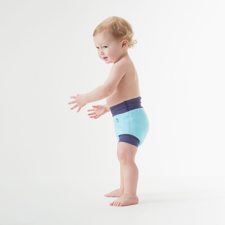 Reusable swim diaper SplashAbout Happy Nappy Blue Cobolt