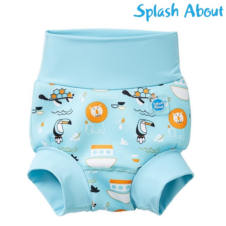 Reusable swim diaper SplashAbout Happy Nappy Noah's Ark