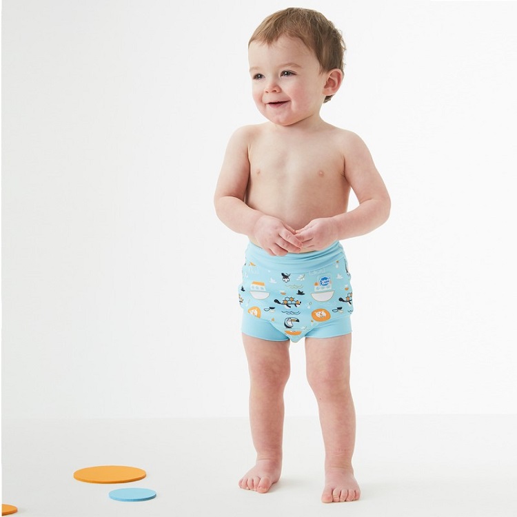 Reusable swim diaper SplashAbout Happy Nappy Noah's Ark