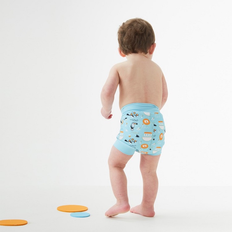 Reusable swim diaper SplashAbout Happy Nappy Noah's Ark