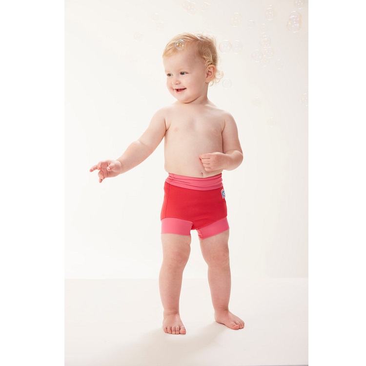 Reusable swim diaper SplashAbout Happy Nappy Pink Geranium