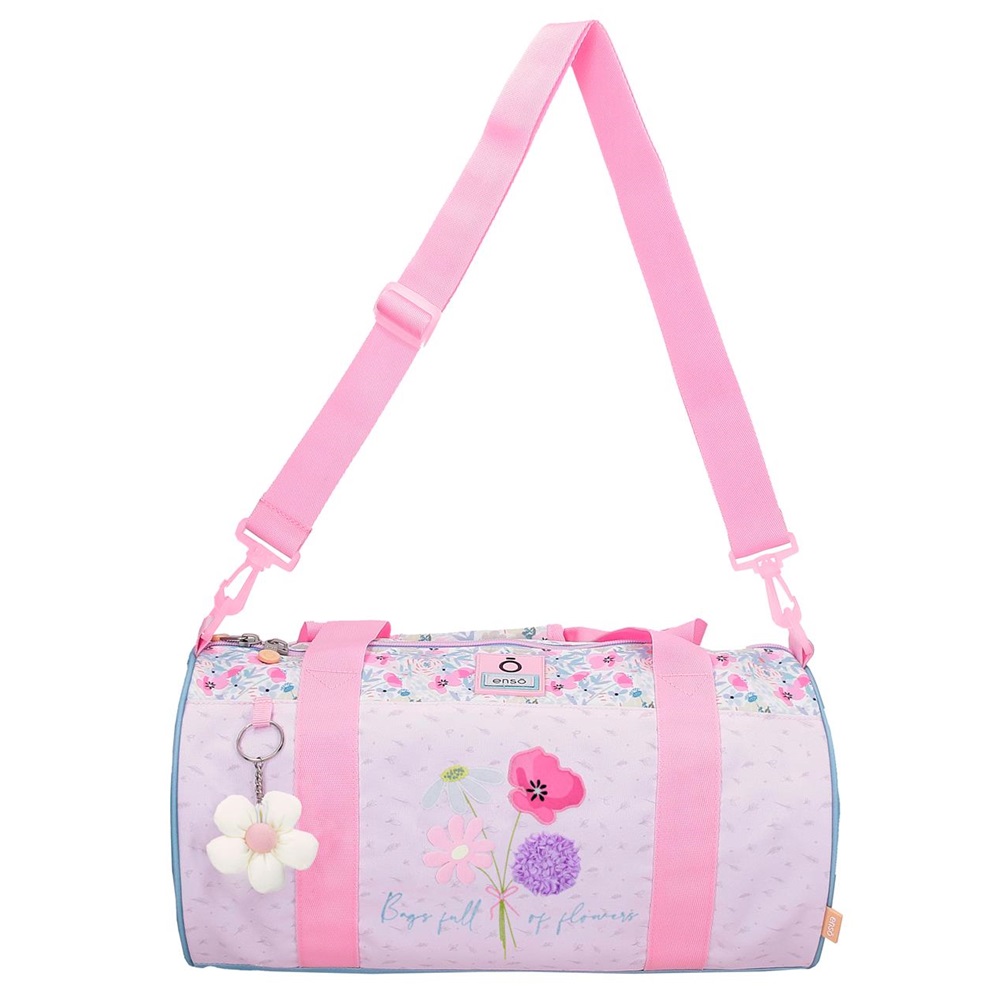 Duffle sports bag for kids Enso Full Of Flowers