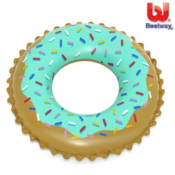 Inflatable swim ring XL Bestway Donut Mint