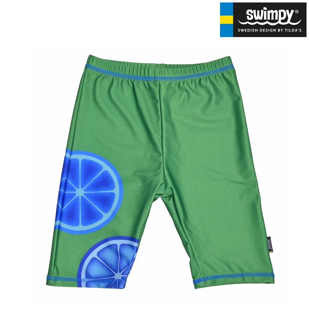 UV swim shorts for children Swimpy Blue Lemon