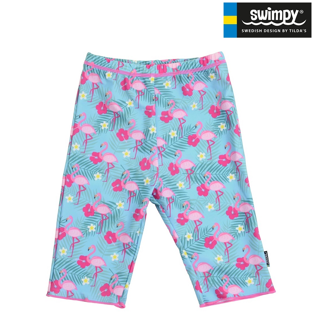 UV swim shorts for children Swimpy Flamingo