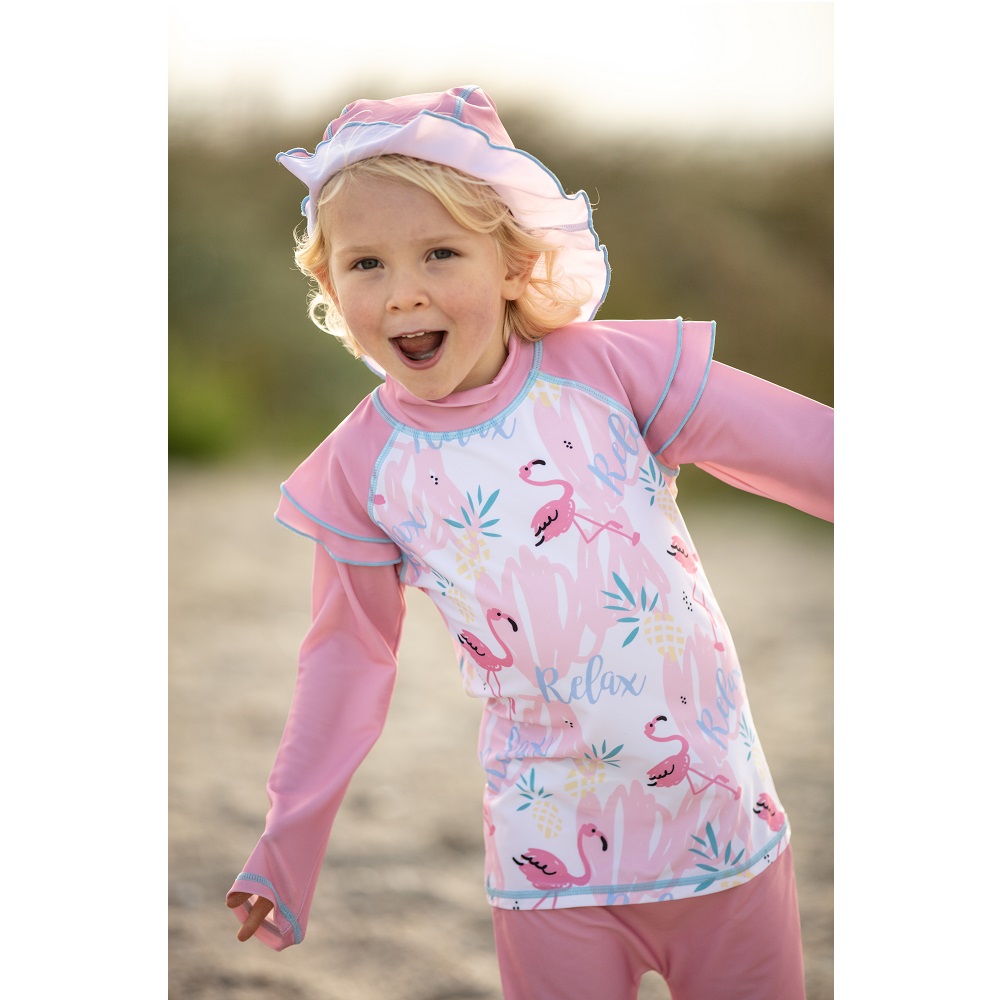 Childrens' UV swim suit Swimpy Flamingo
