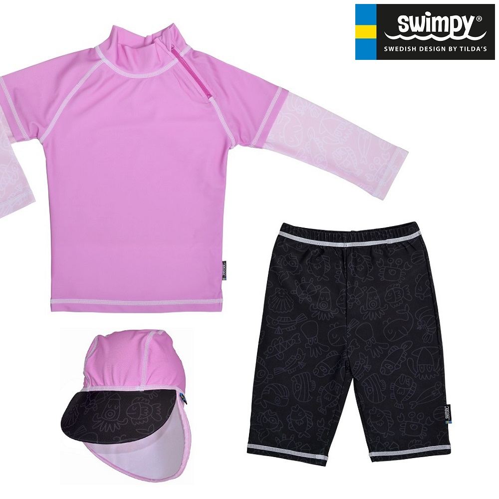 Children's UV swimwear Swimpy Pink Ocean