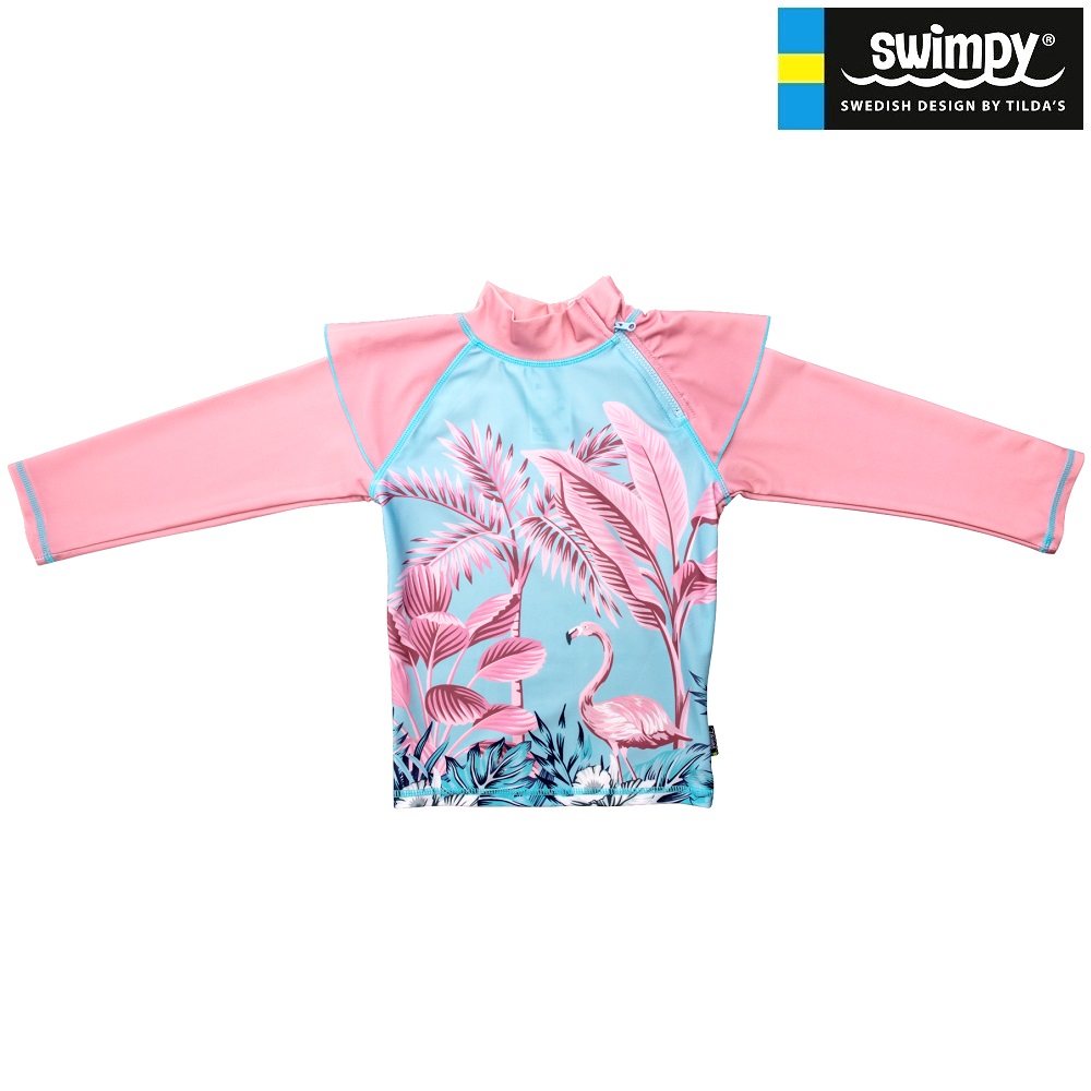 UV rash guard for children Swimpy Flamingo