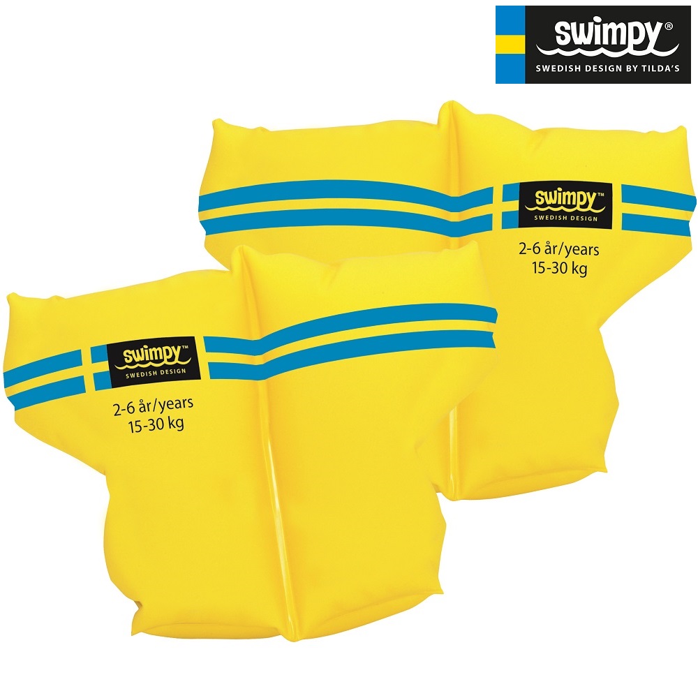 Inflatable swimming armbands Swimpy Yellow 2-6 years