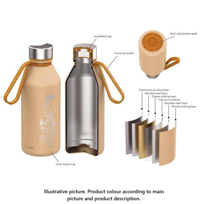 Thermos flask and water bottle Carl Oscar Spirti TempFlask Power
