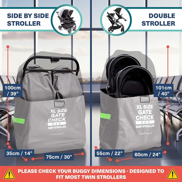 Travel bag for prams Bramble Gate Check XL