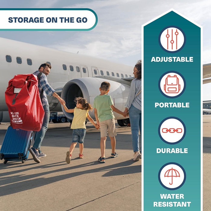 Travel Bag for Strollers - Bramble Pram Transport Bag XL Red