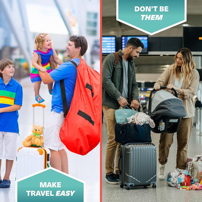 Travel Bag for Strollers - Bramble Pram Transport Bag XL Red