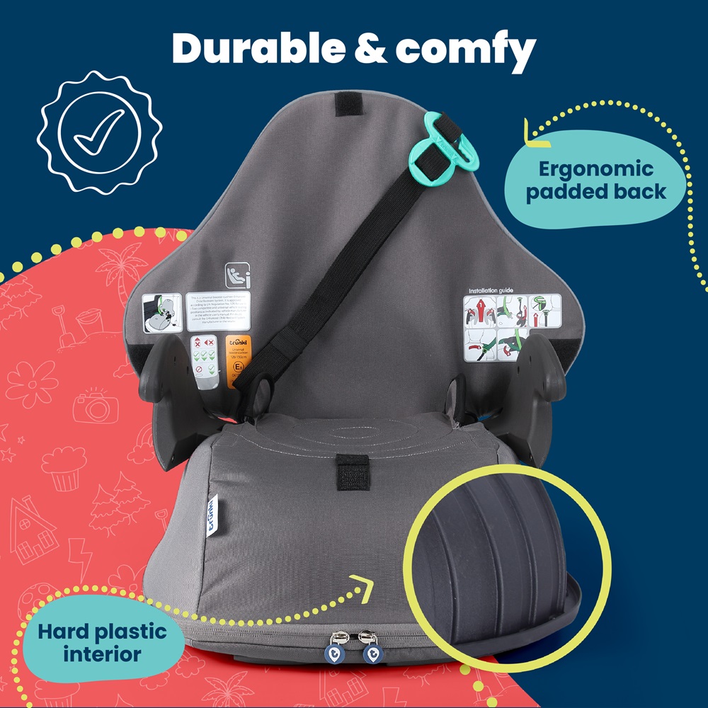 Car Booster Seat Trunki BoostApak 2.0 Grey Car Booster Seat Trunki BoostApak 2.0 Grey