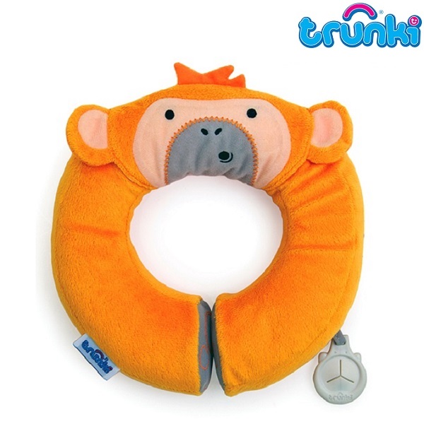 Travel neck pillow for children Trunki Yondi Monkey Mylo