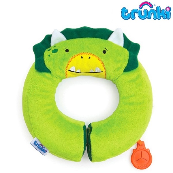 Travel neck pillow for children Trunki Yondi Dino Dudley