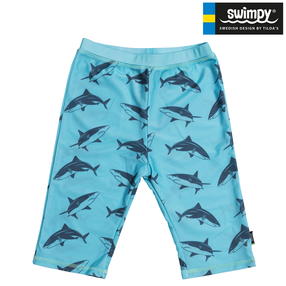 UV swim shorts for kids Swimpy Sharks