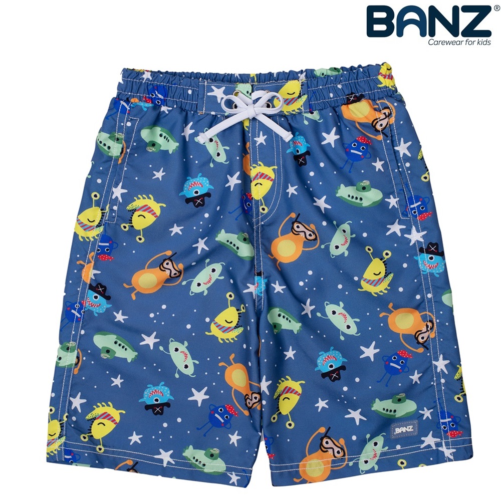 UV Swimming Trunks for Children - Banz Little Monsters