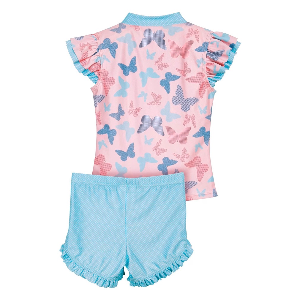 Kids' UV set with Rash Guard and Swim Trunks - Playshoes Butterfly Kids' UV set with Rash Guard and Swim Trunks - Playshoes Butterfly