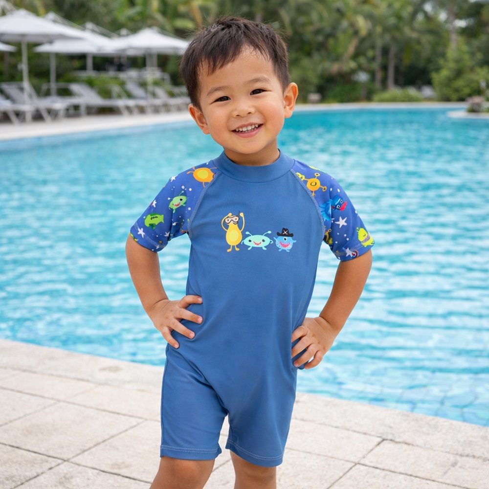 UV Swim Suit for Children - Banz Little Monsters