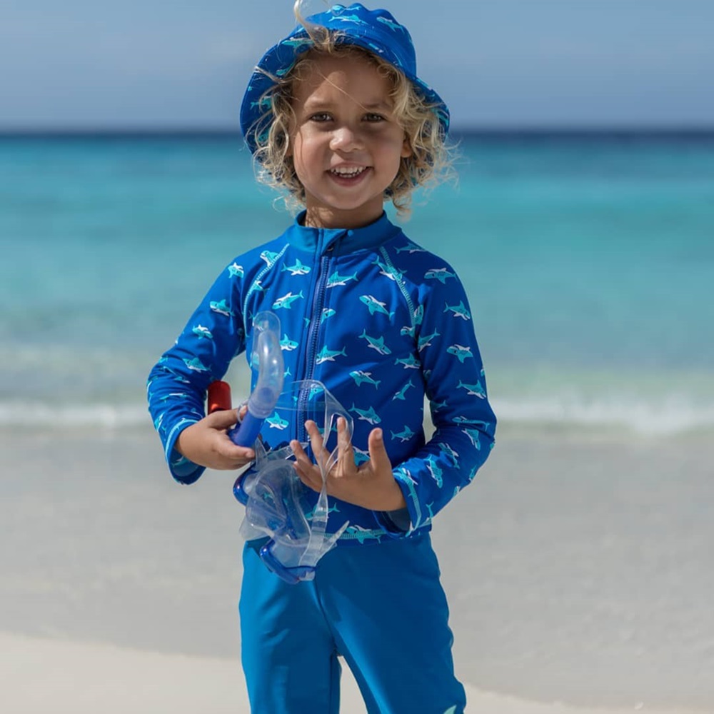 UV Protective Suit for Kids - Playshoes Shark