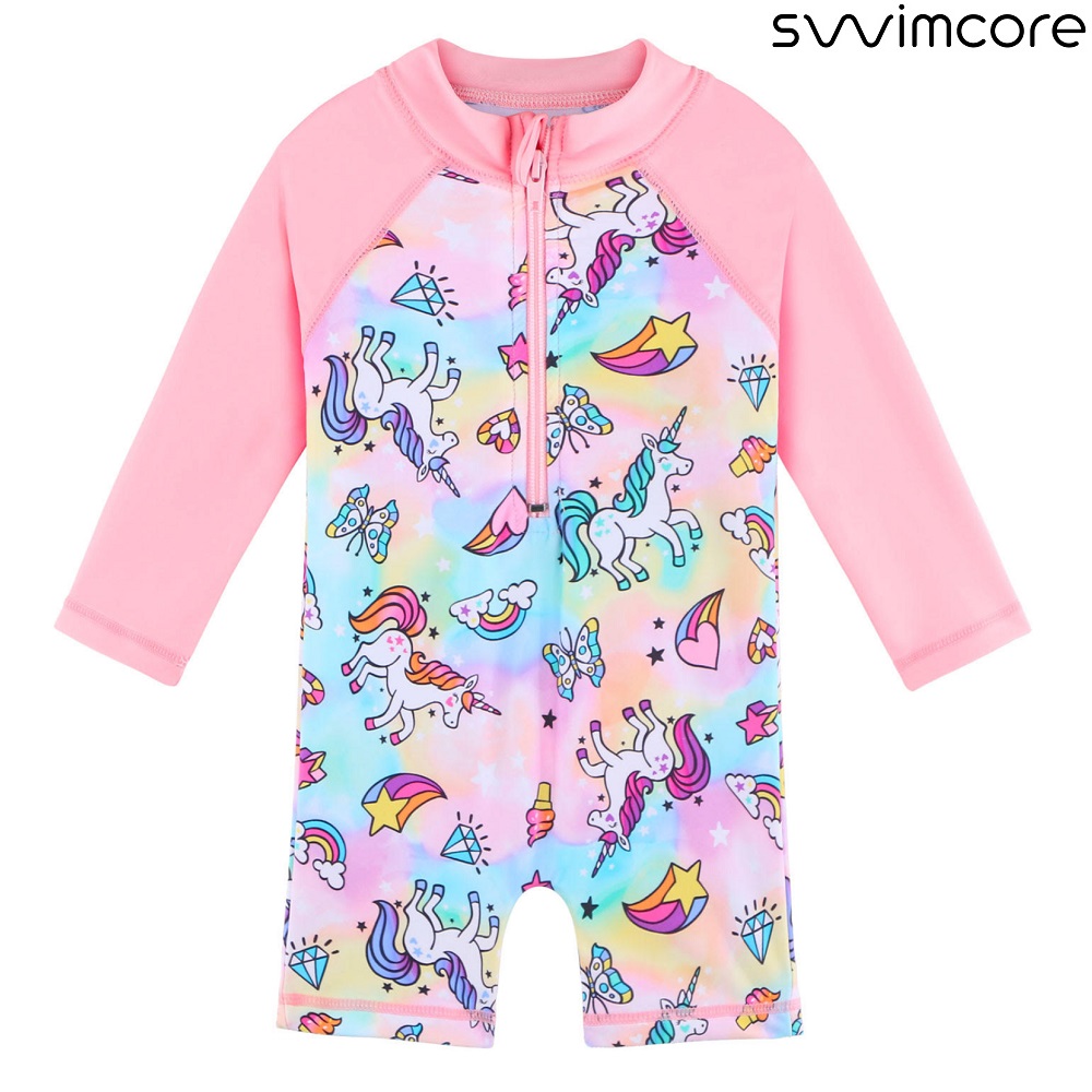 UV-dräkt för barn Swimcore Pink Unicorn