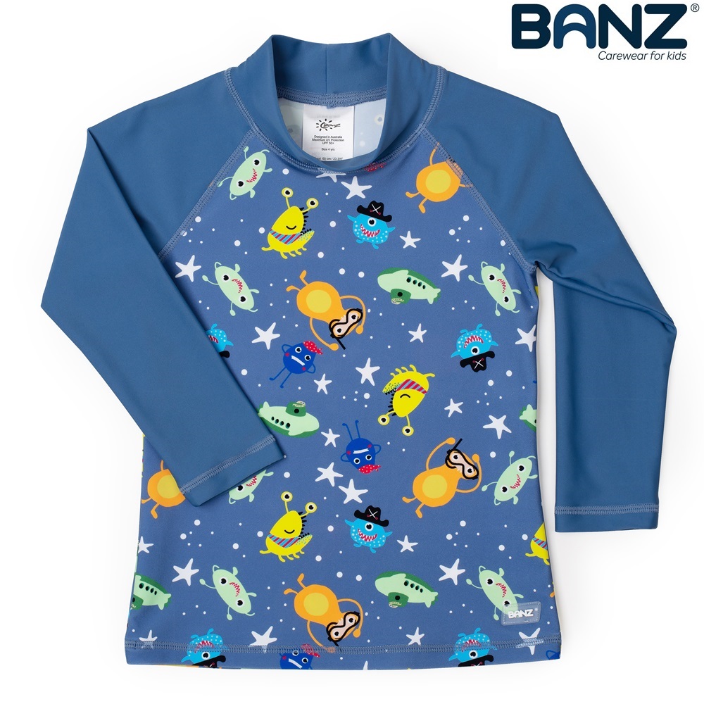 UV Rash Guard for Kids - Banz Little Monsters