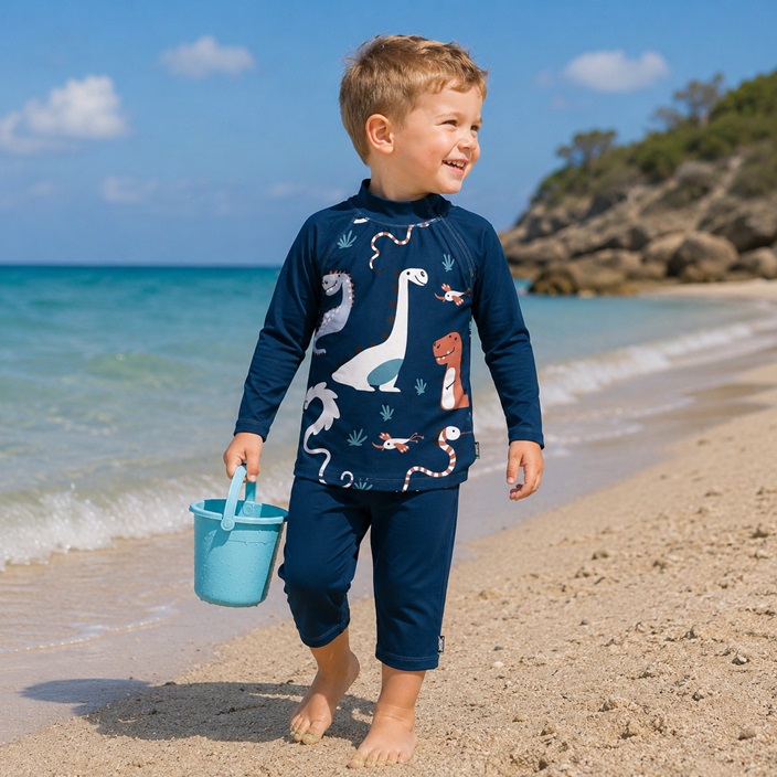 Rash Guard for Children - Swimpy Dino