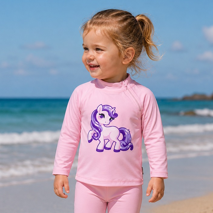 Rash Guard for Children - Swimpy Unicorn Pink