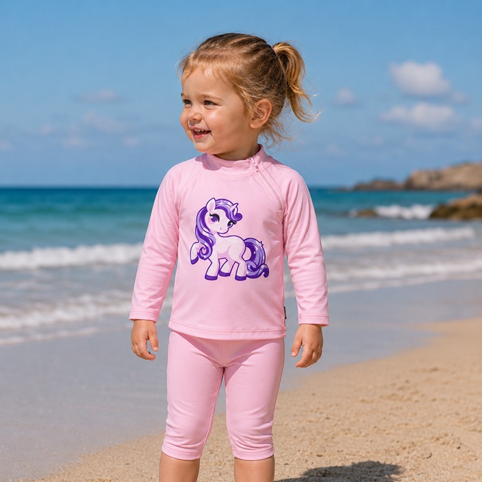 Rash Guard for Children - Swimpy Unicorn Pink