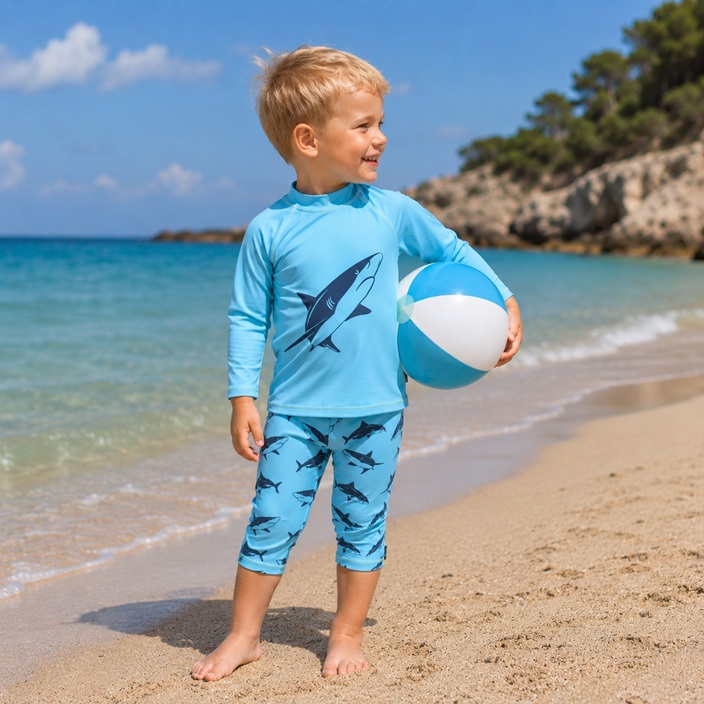 UV Swim Shorts for Children - Swimpy Shark
