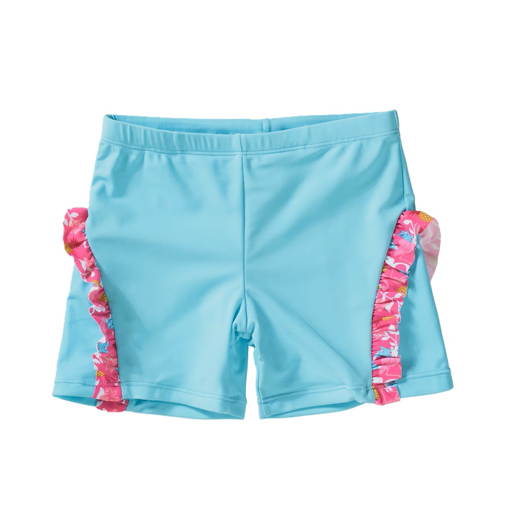 Kids' UV set with Rash Guard and Swim Trunks - Playshoes Flamingo