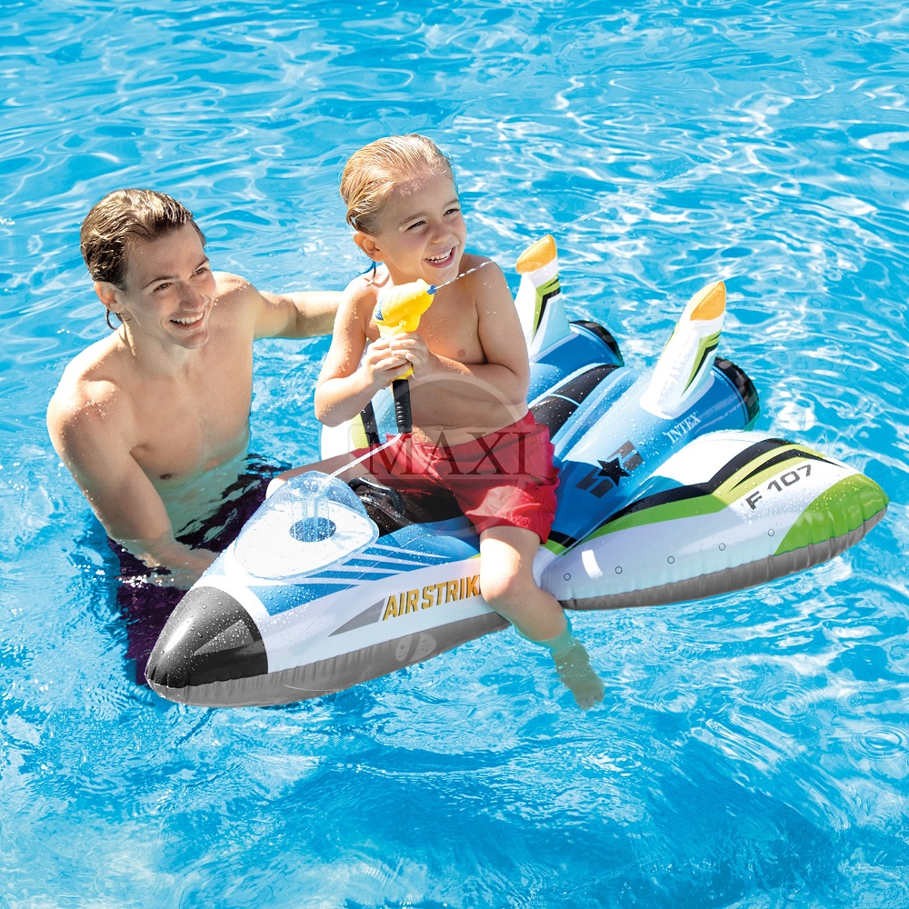 Inflatable pool float Intex Airplane Blue