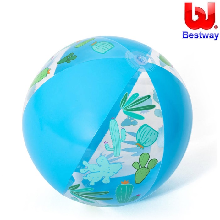 Inflatable Beach Ball - Bestway Designer Blue Inflatable Beach Ball - Bestway Designer Blue