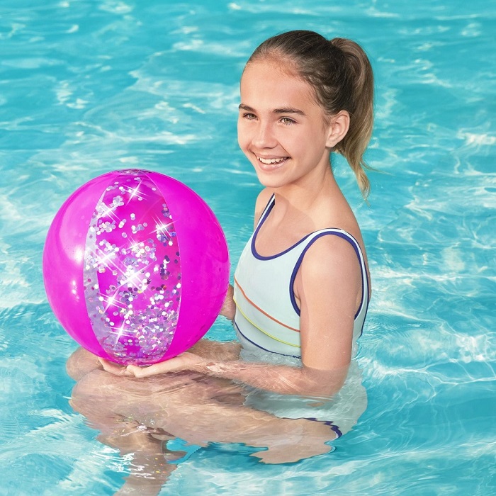 Inflatable beach ball Bestway Glitter Fusion Pink